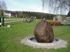 Ortsansicht im Winter mit Schnee