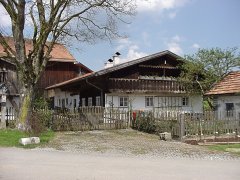 Ortsansicht im Winter mit Schnee