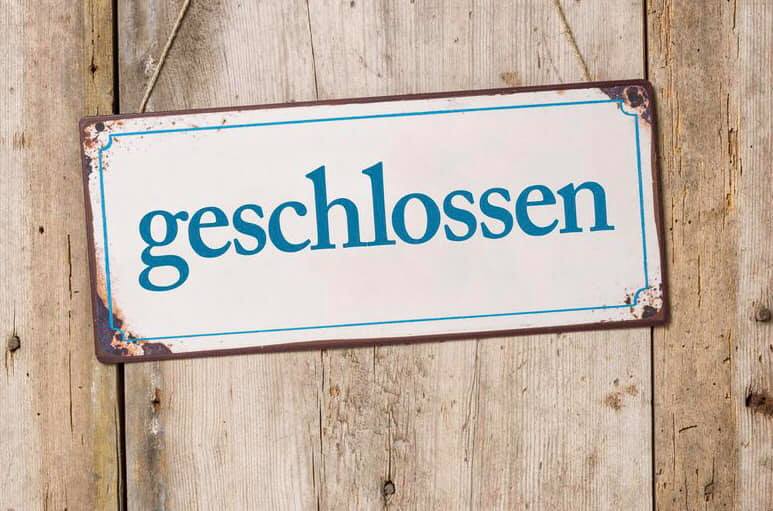Rathaus geschlossen