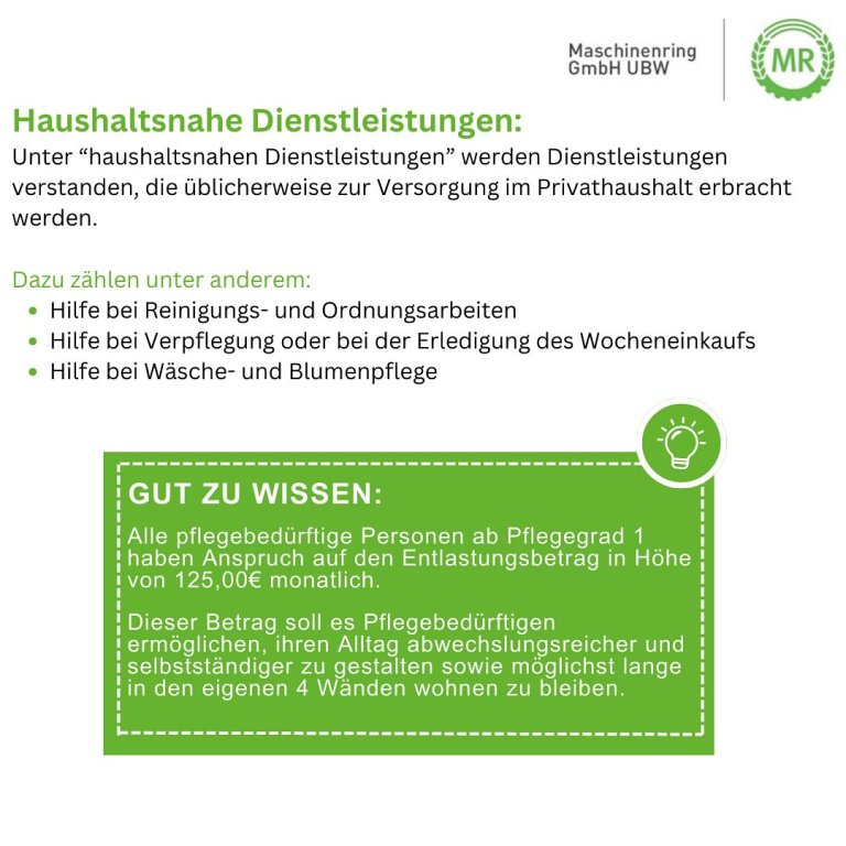 Entlastungshilfe Maschinenring Teil 3