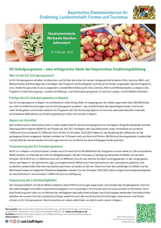 EU Schulfruchtprogramm EU Schulfruchtprogramm