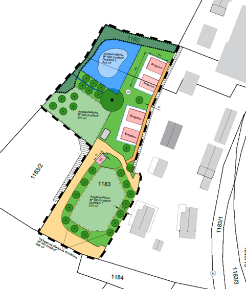 Lageplan zur Bekanntmachung zur Änderung des Bebauungsplanes "MD Ernstlhof" mit einem Deckblatt Nr. 2 Lageplan zur Bekanntmachung zur Änderung des Bebauungsplanes "MD Ernstlhof" mit einem Deckblatt Nr. 2