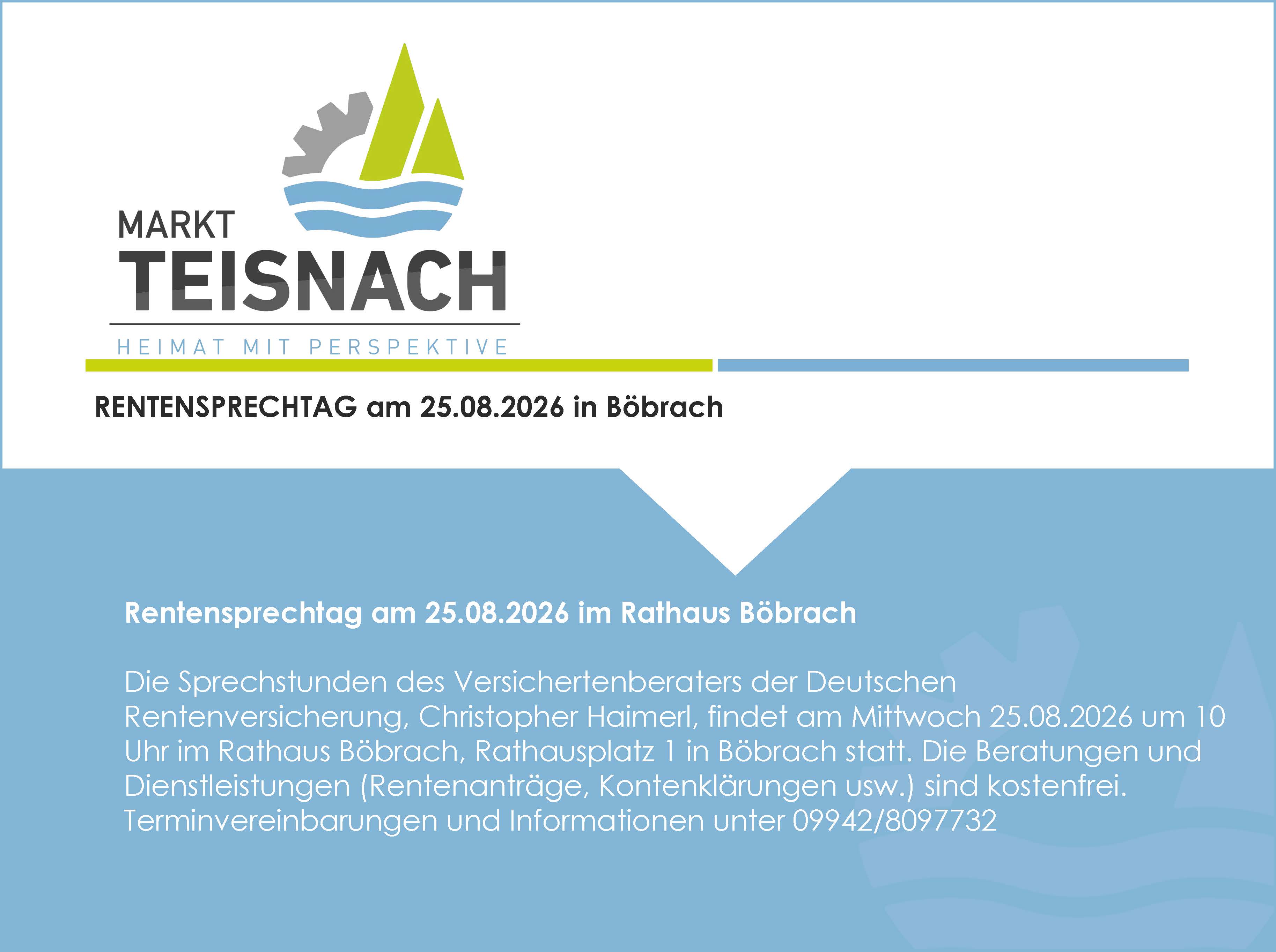 Rentensprechtag in Böbrach