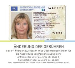 Personalausweis-Gebühr