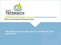 Sommerfestmontag geschlossen