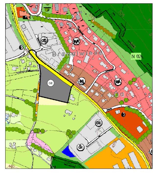 Änderung des Flächennutzungsplanes mit einem Deckblatt Nr. 10 GE „Brandlwiese“ Änderung des Flächennutzungsplanes mit einem Deckblatt Nr. 10 GE „Brandlwiese“